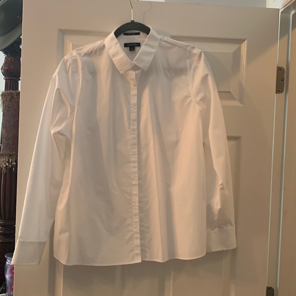 Lands' End Tops Great White Button Down By Lands End Poshmark